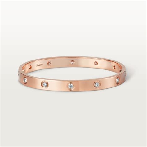 cartier love bracelet 10 diamond|cartier love diamond bracelet price.